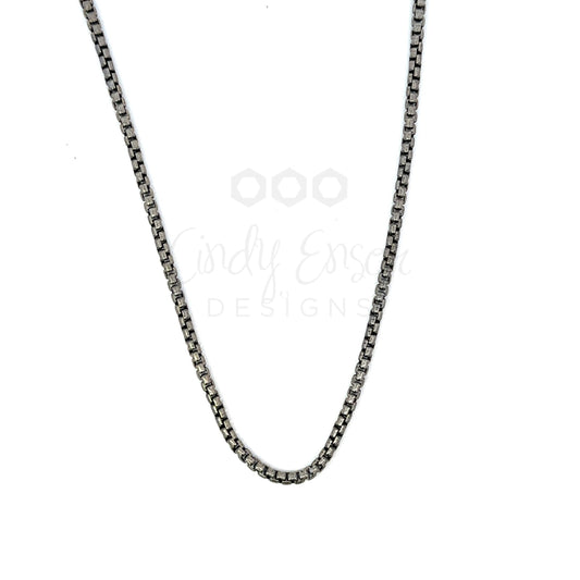 18” Sterling Silver Box Chain Necklace