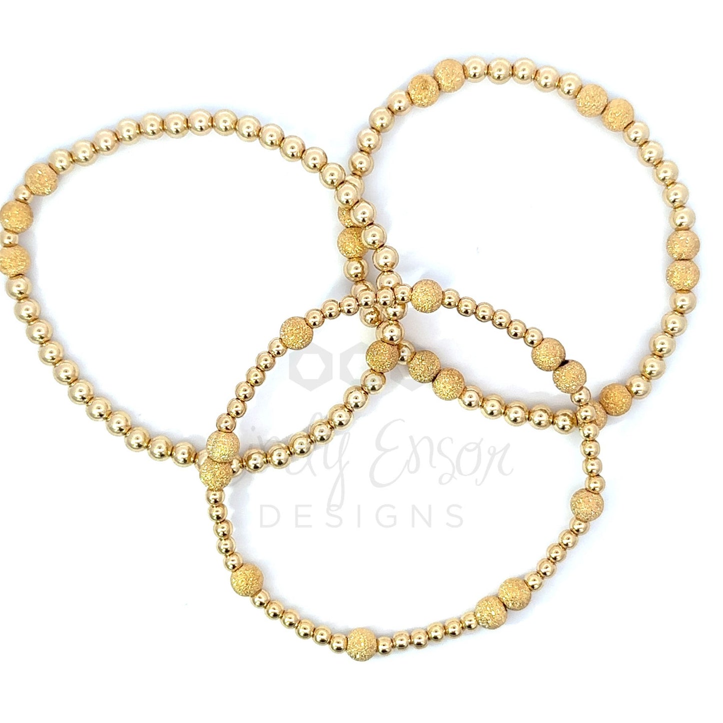 Gold Filled Multi Sized Bead Bracelet