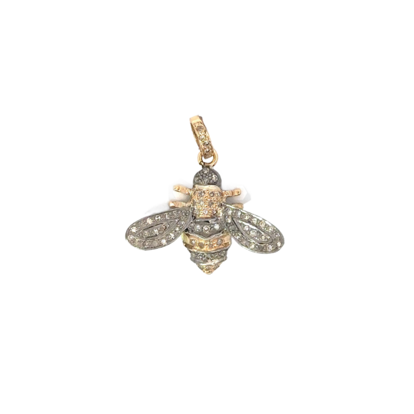 Pave Diamond Bee Pendant