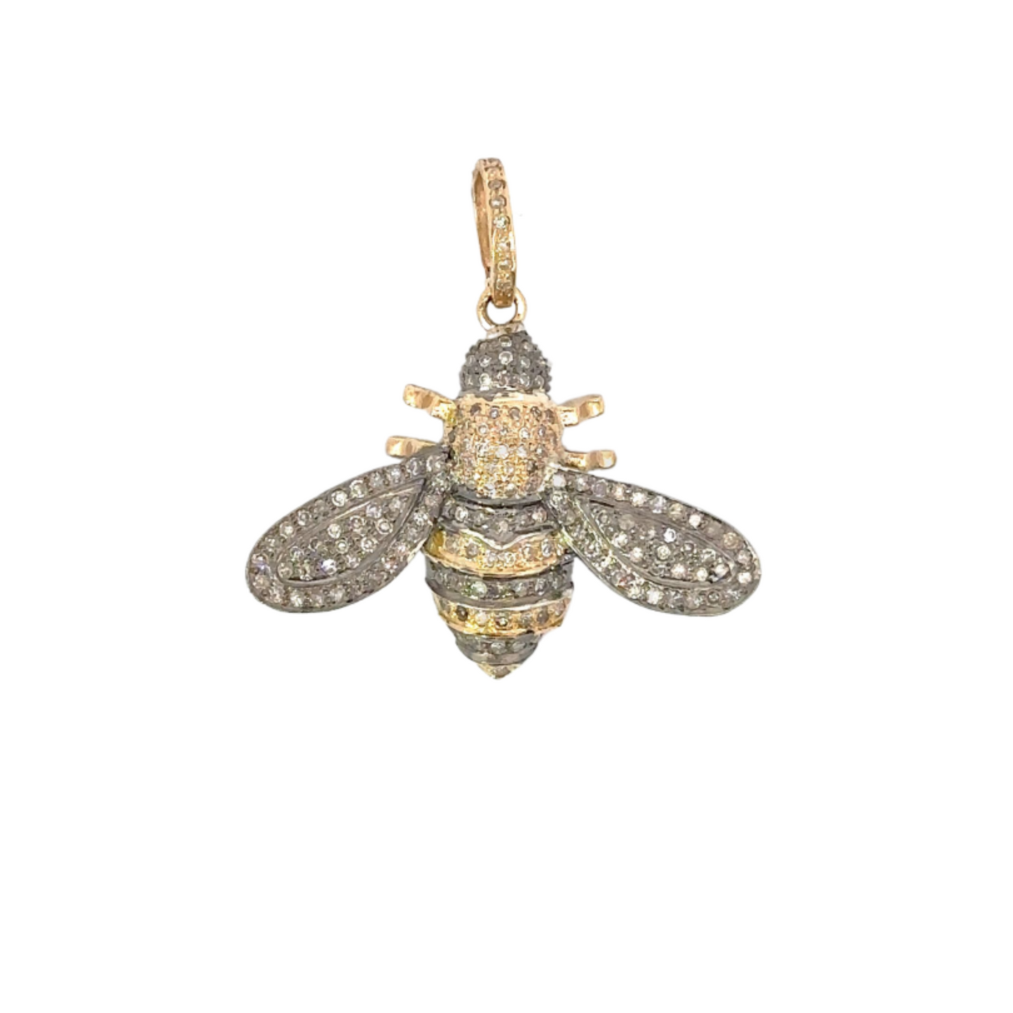 Pave Diamond Bee Pendant