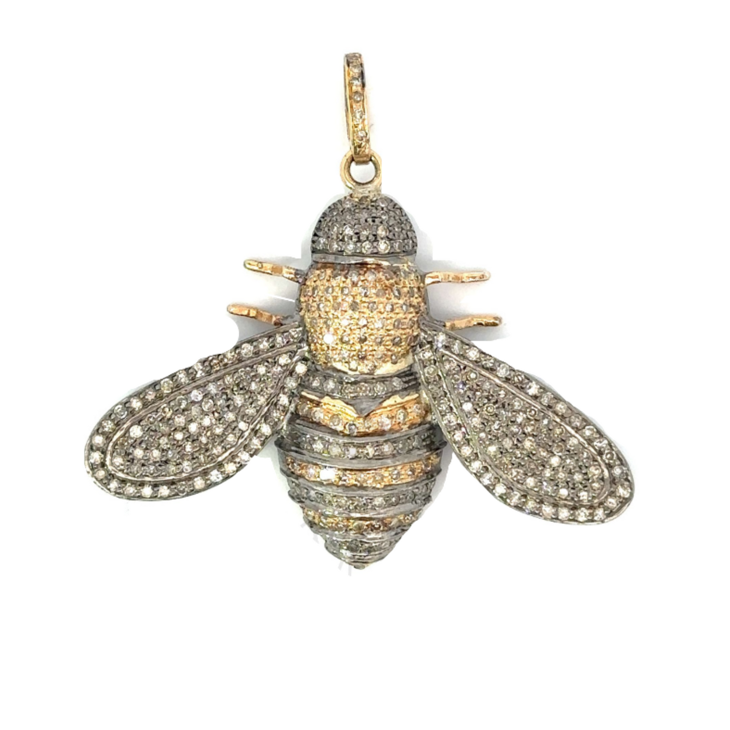 Pave Diamond Bee Pendant