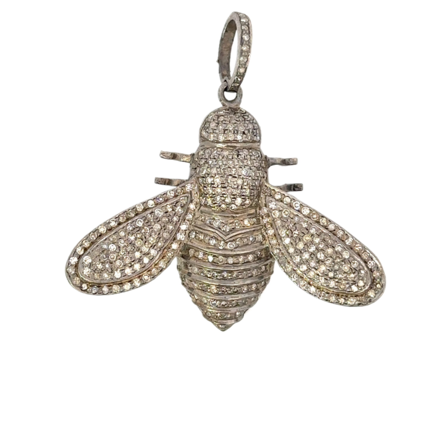 Pave Diamond Bee Pendant
