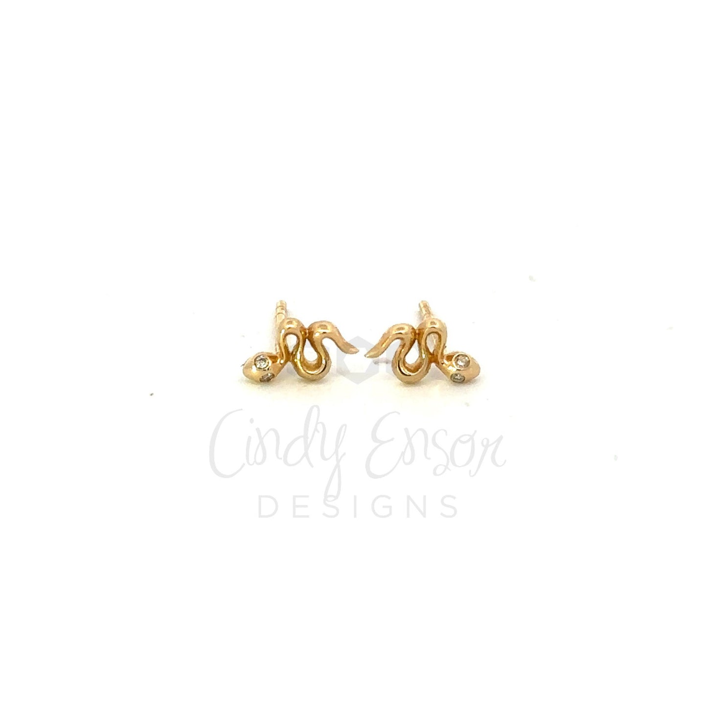 Slither Stud with Diamond Eye