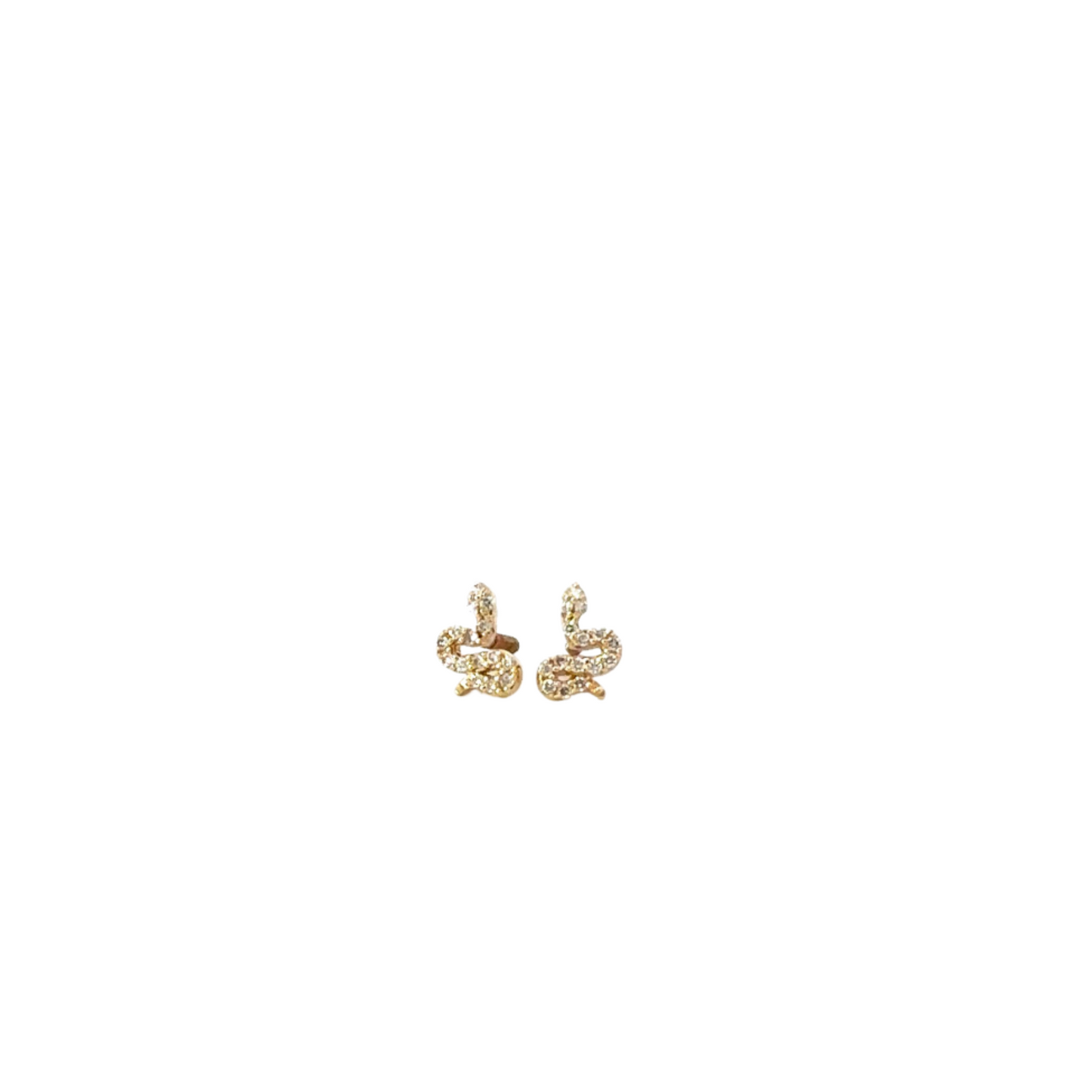 Pave Diamond Snake Stud