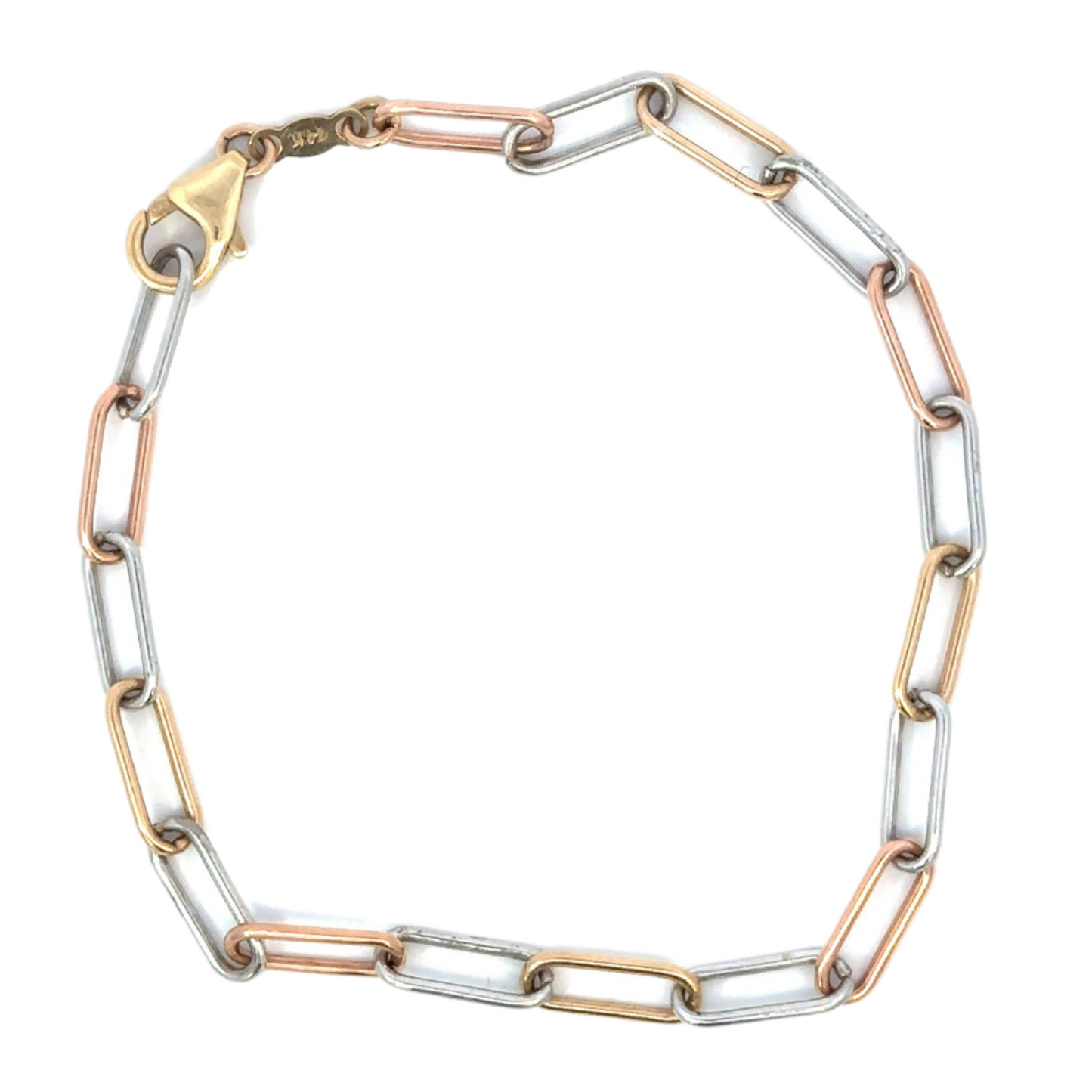 Paper Clip Chain Bracelet