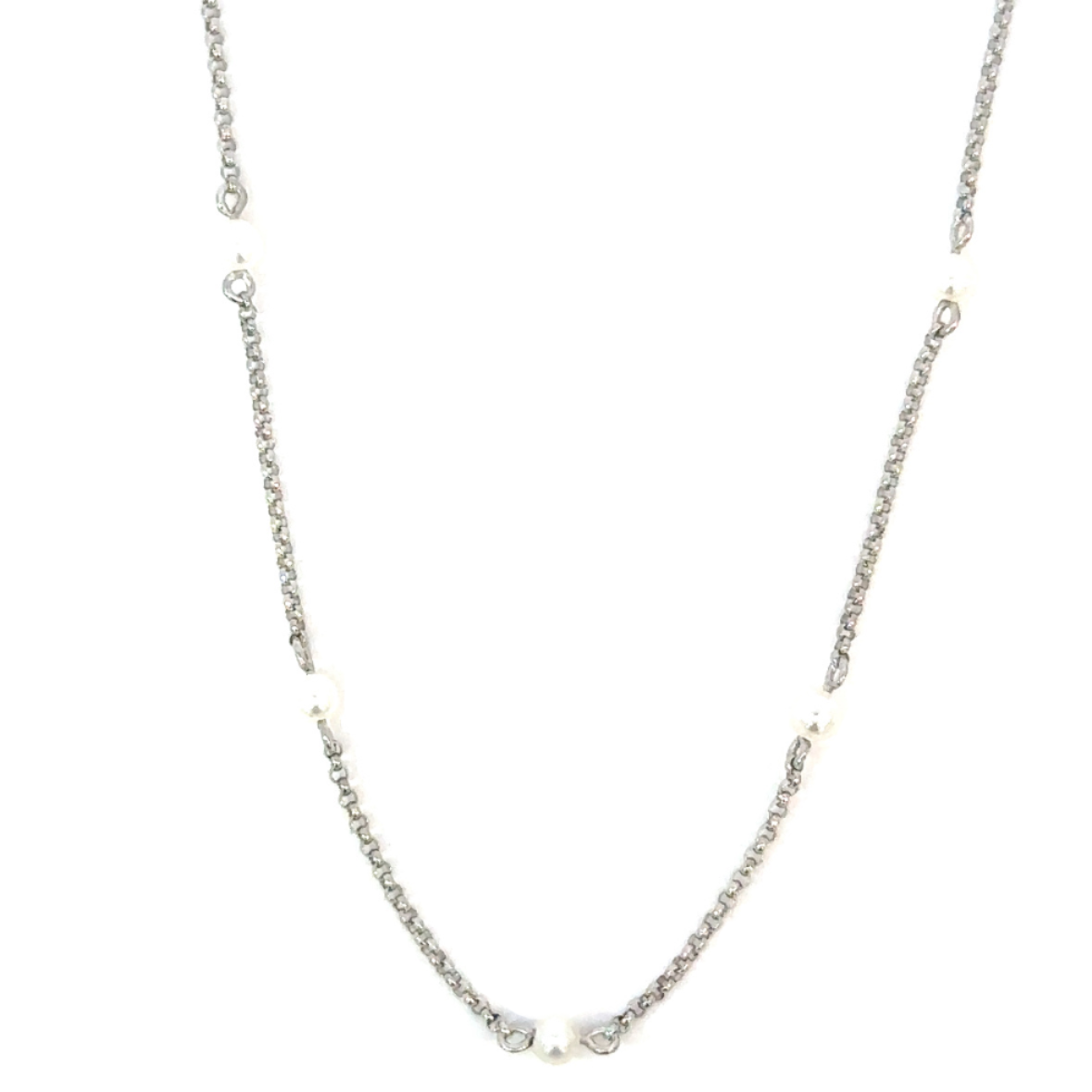 Pearl Station Necklace