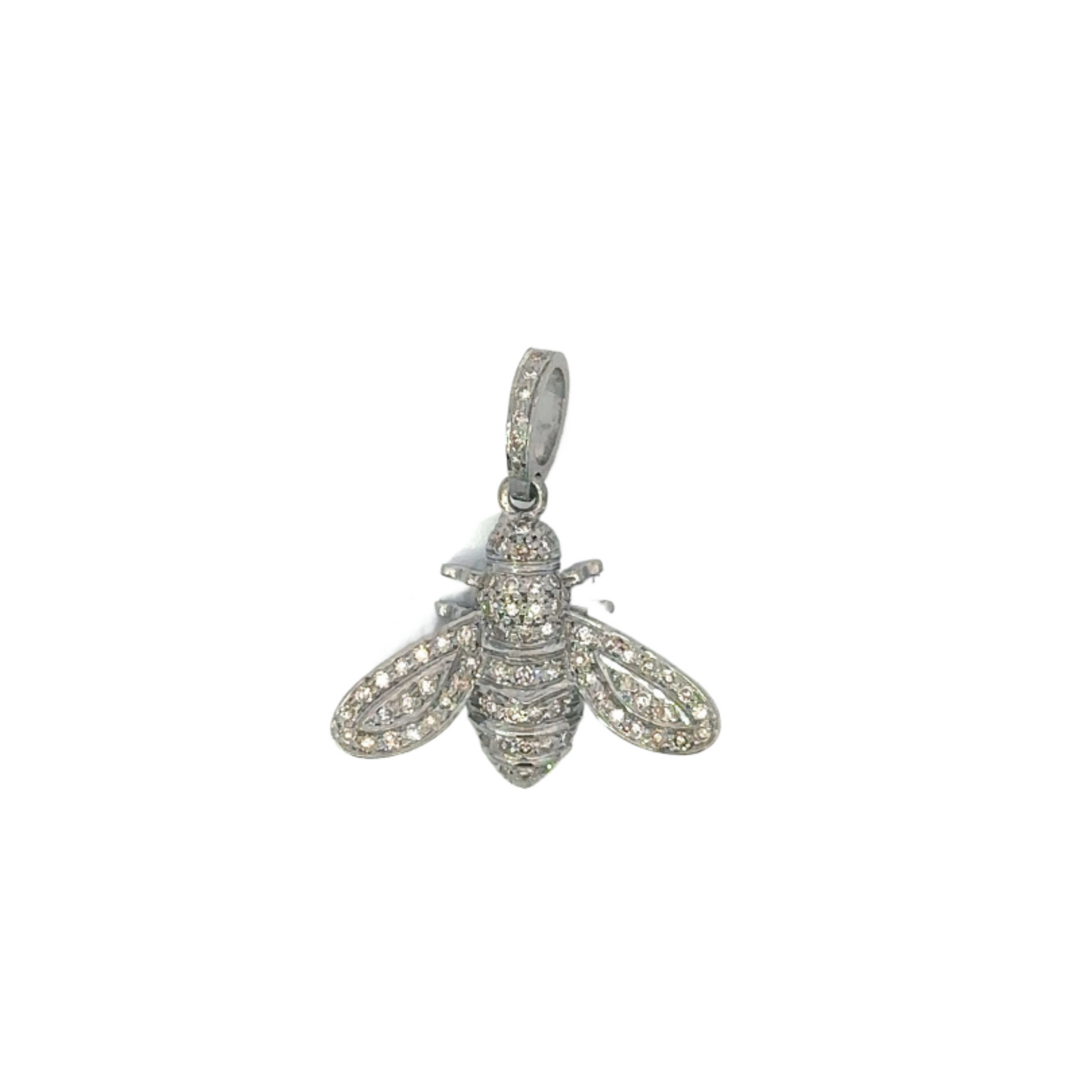 Pave Diamond Bee Pendant