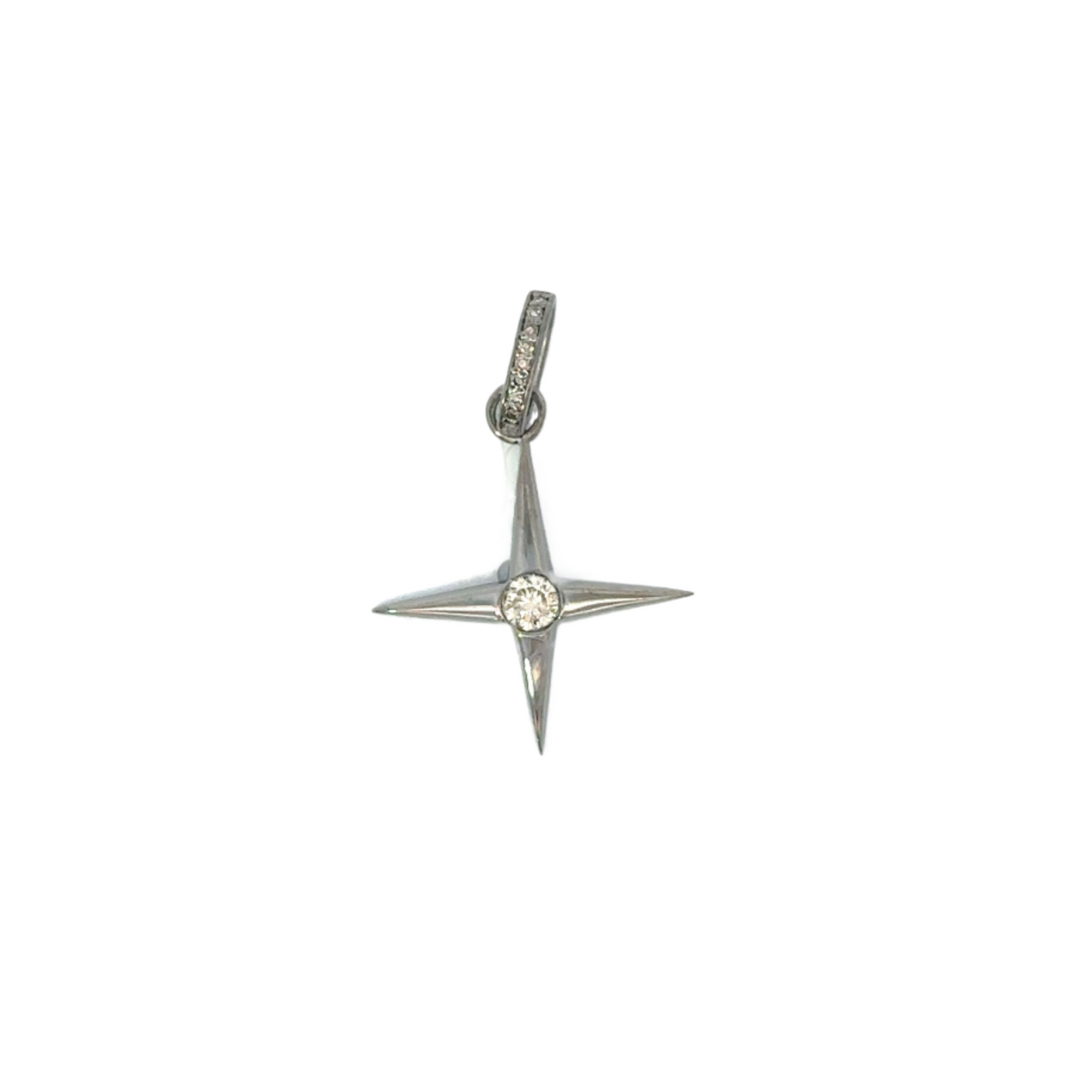 Twinkle Diamond Pendant with Pave Bail
