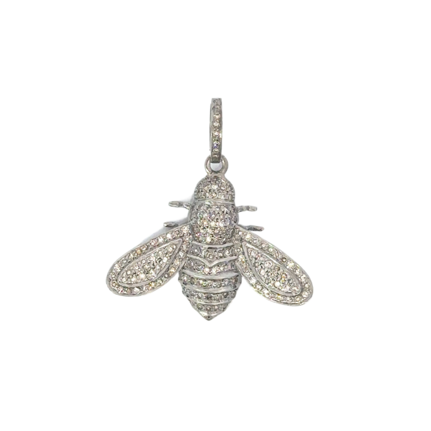 Pave Diamond Bee Pendant
