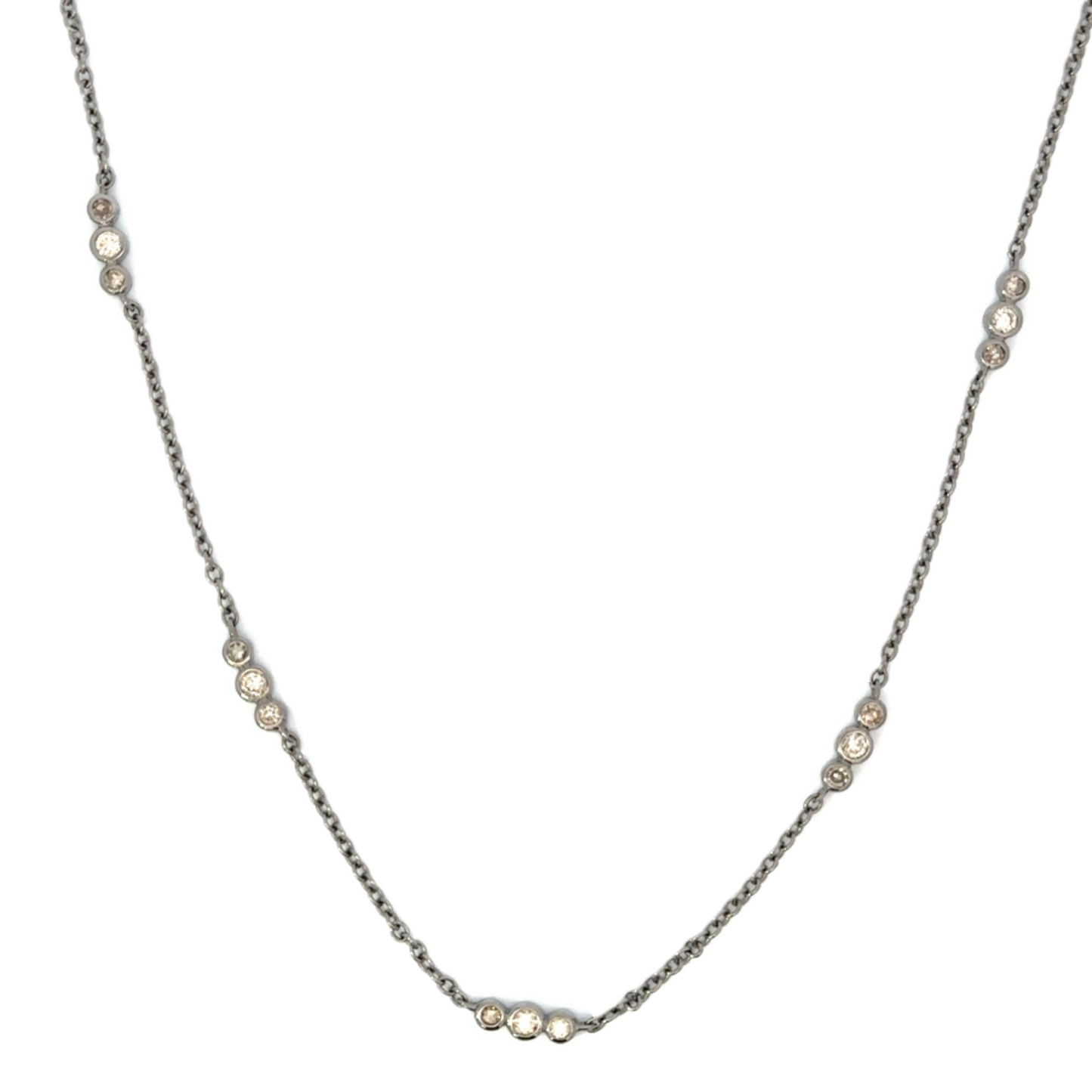 Triple Diamonds by the Yard Necklace