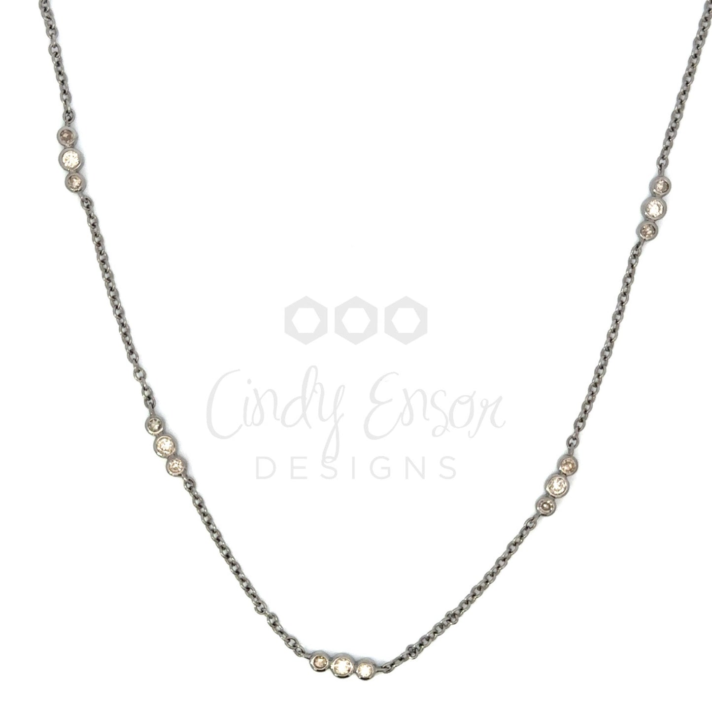 Triple Diamonds by the Yard Necklace