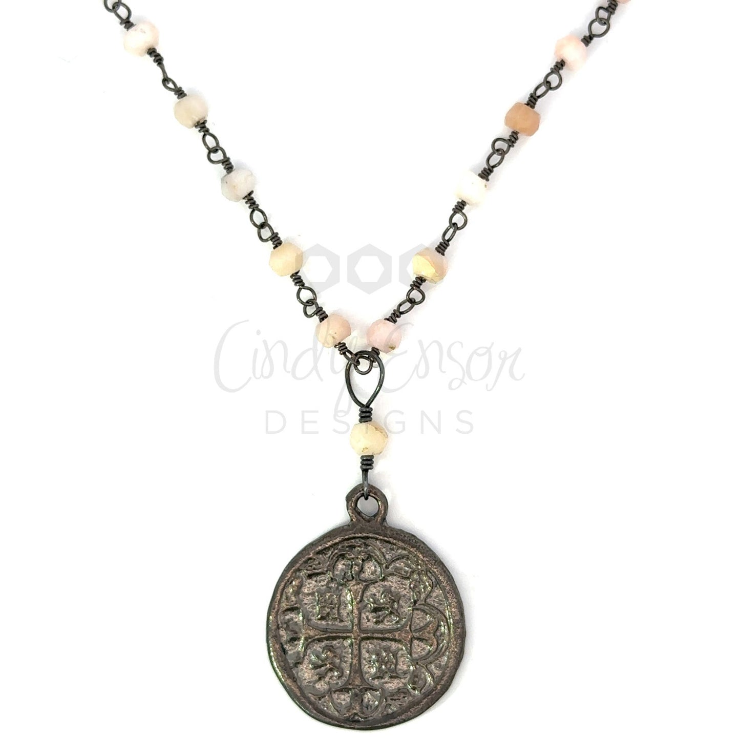 Spanish Coin Rosary Chain Necklace