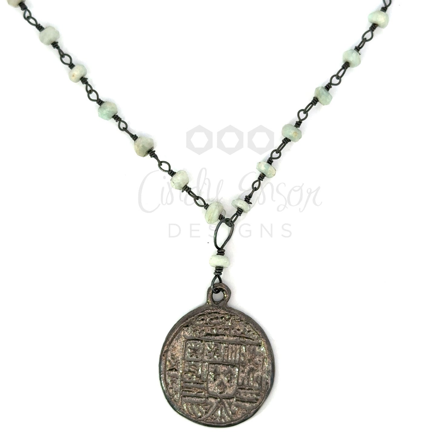 Spanish Coin Rosary Chain Necklace