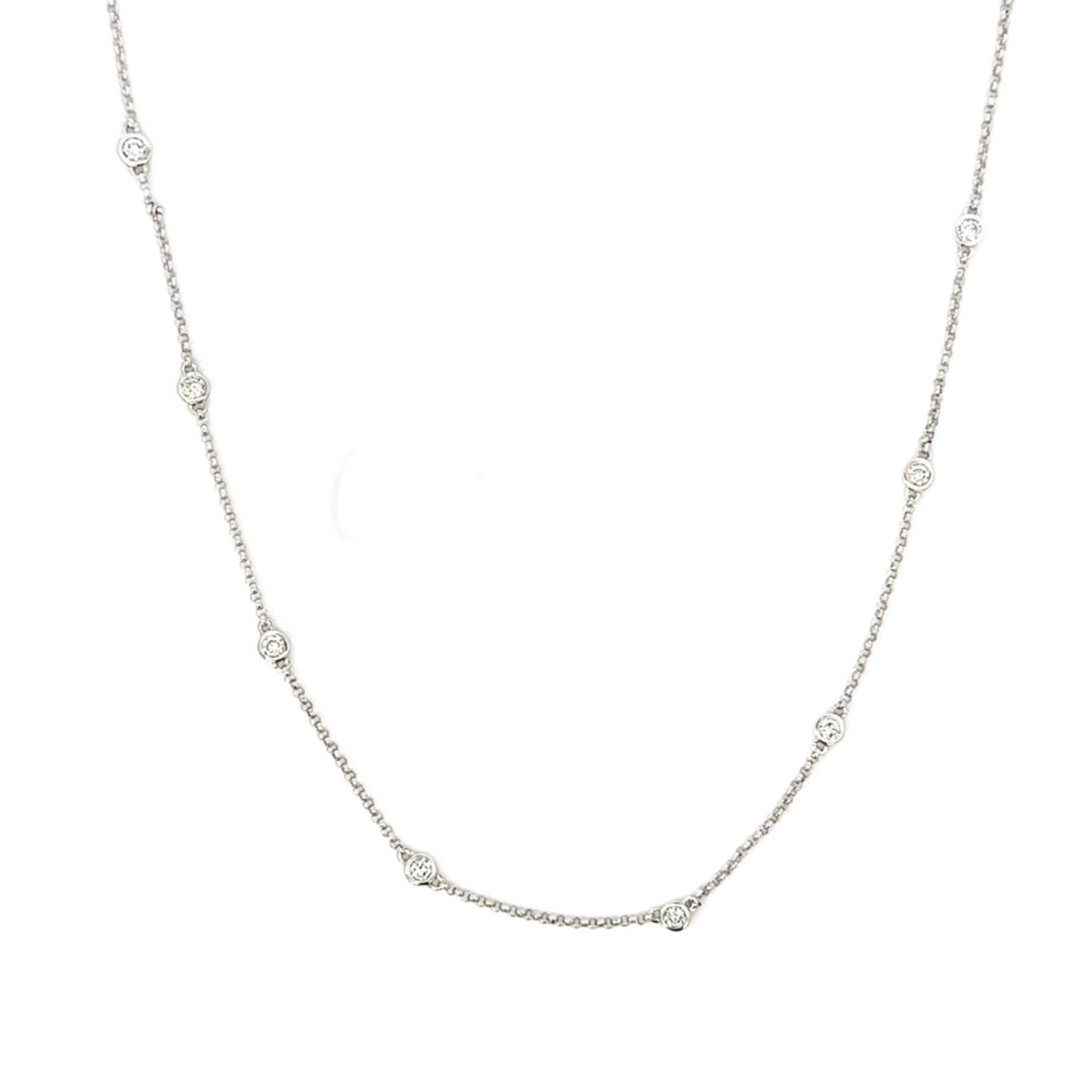 Single Diamonds by the Yard Necklace