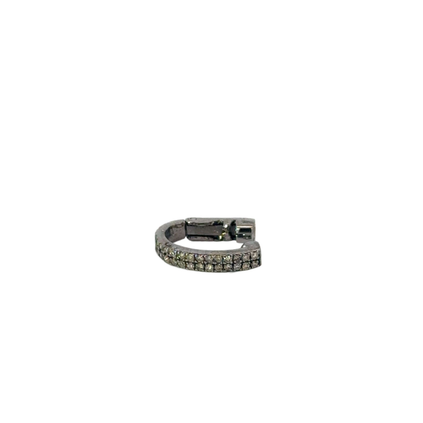Pave Diamond Huggie Style Ear Cuff