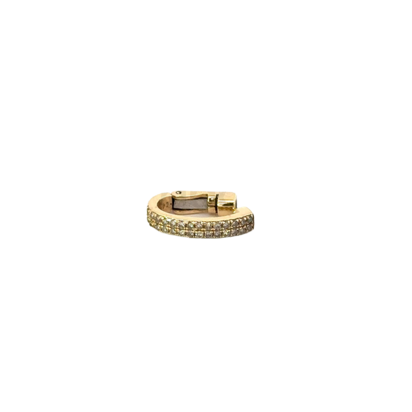 Pave Diamond Huggie Style Ear Cuff