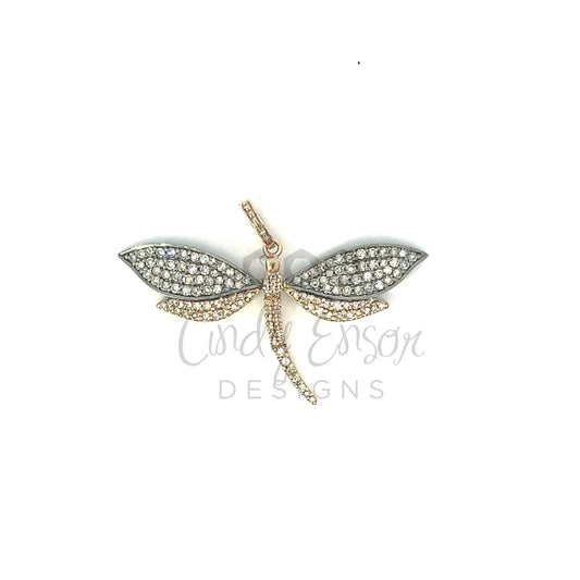 Pave Diamond Dragonfly Pendant