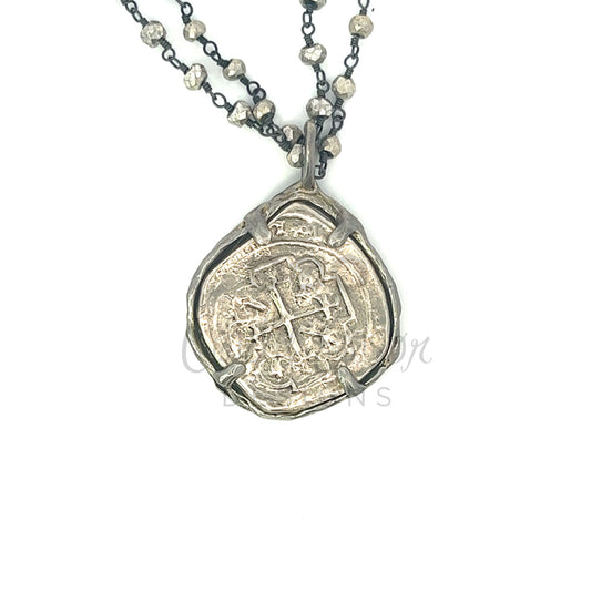 Sterling Spanish Piece of Eight Pendant (Bezeled)