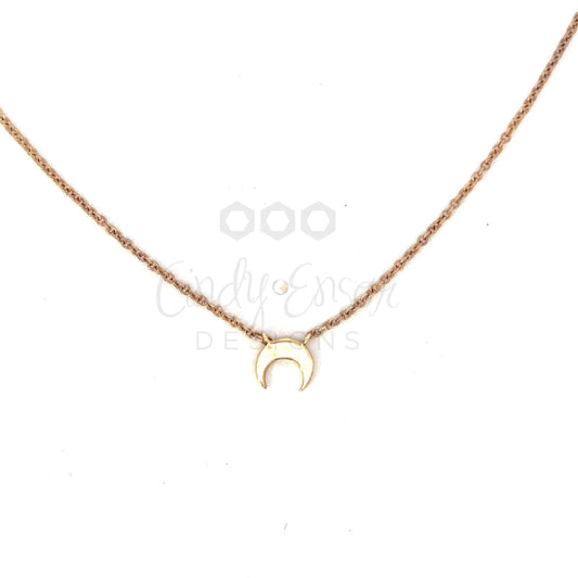 Dainty Upside Down Crescent Necklace