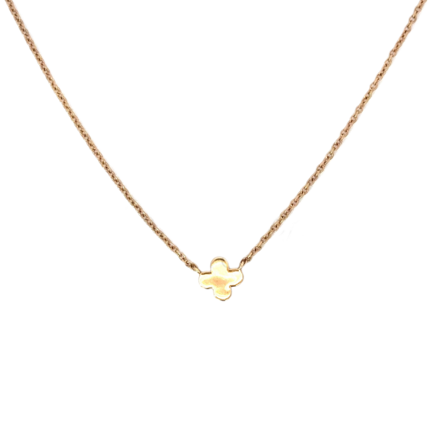 Single Dainty Clover Necklace