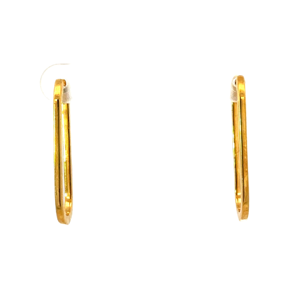 Gold Vermeil 30mm Paper Clip Earring