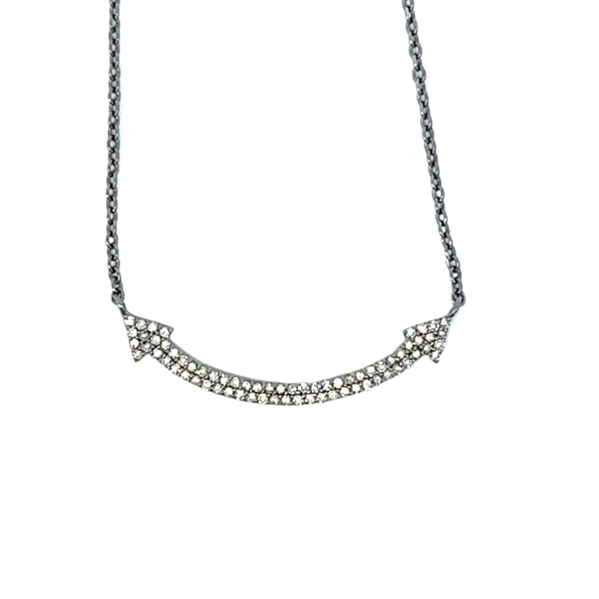 Double Sided Arrow Diamond Necklace