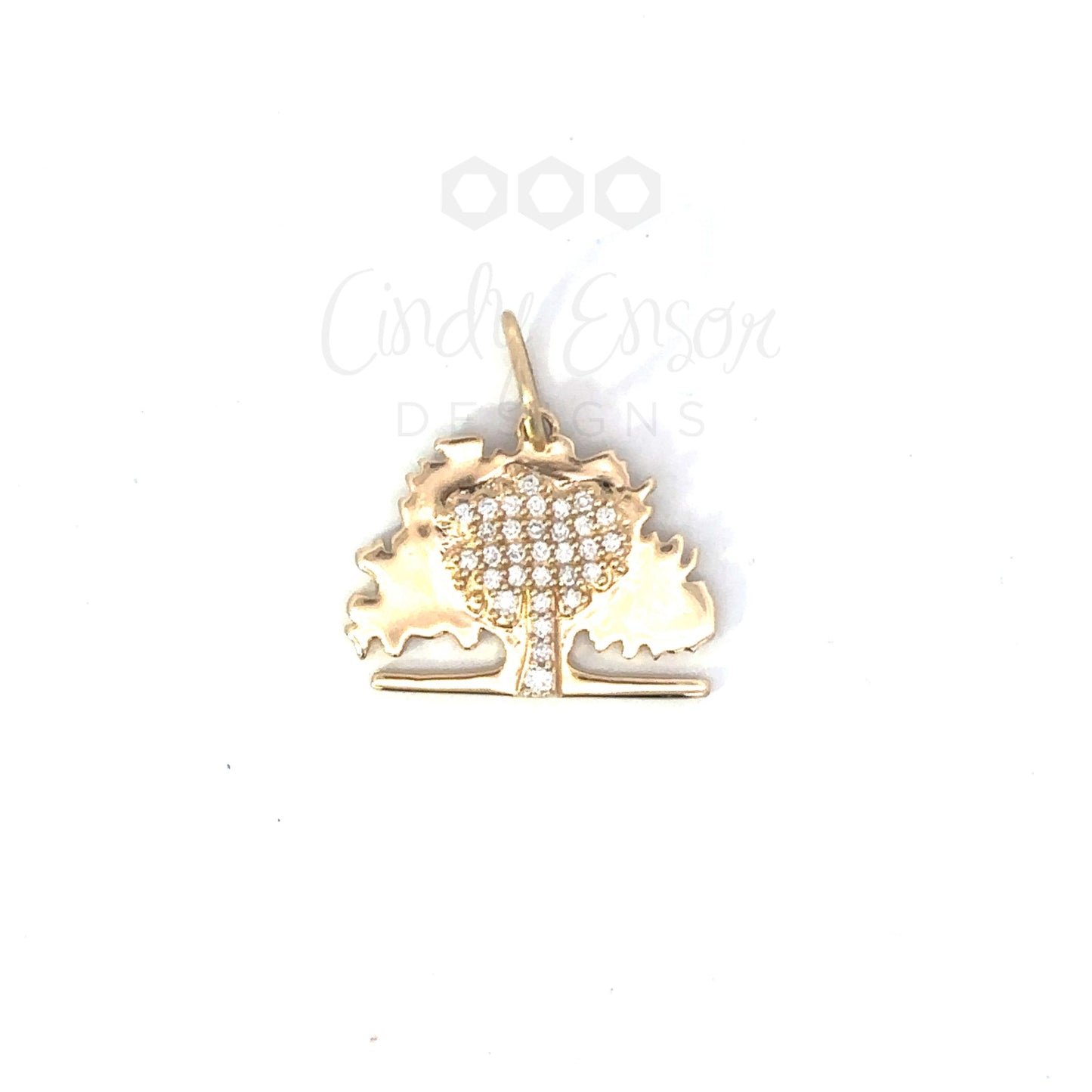 Tree of Life Pendant with Pave Diamond Accents