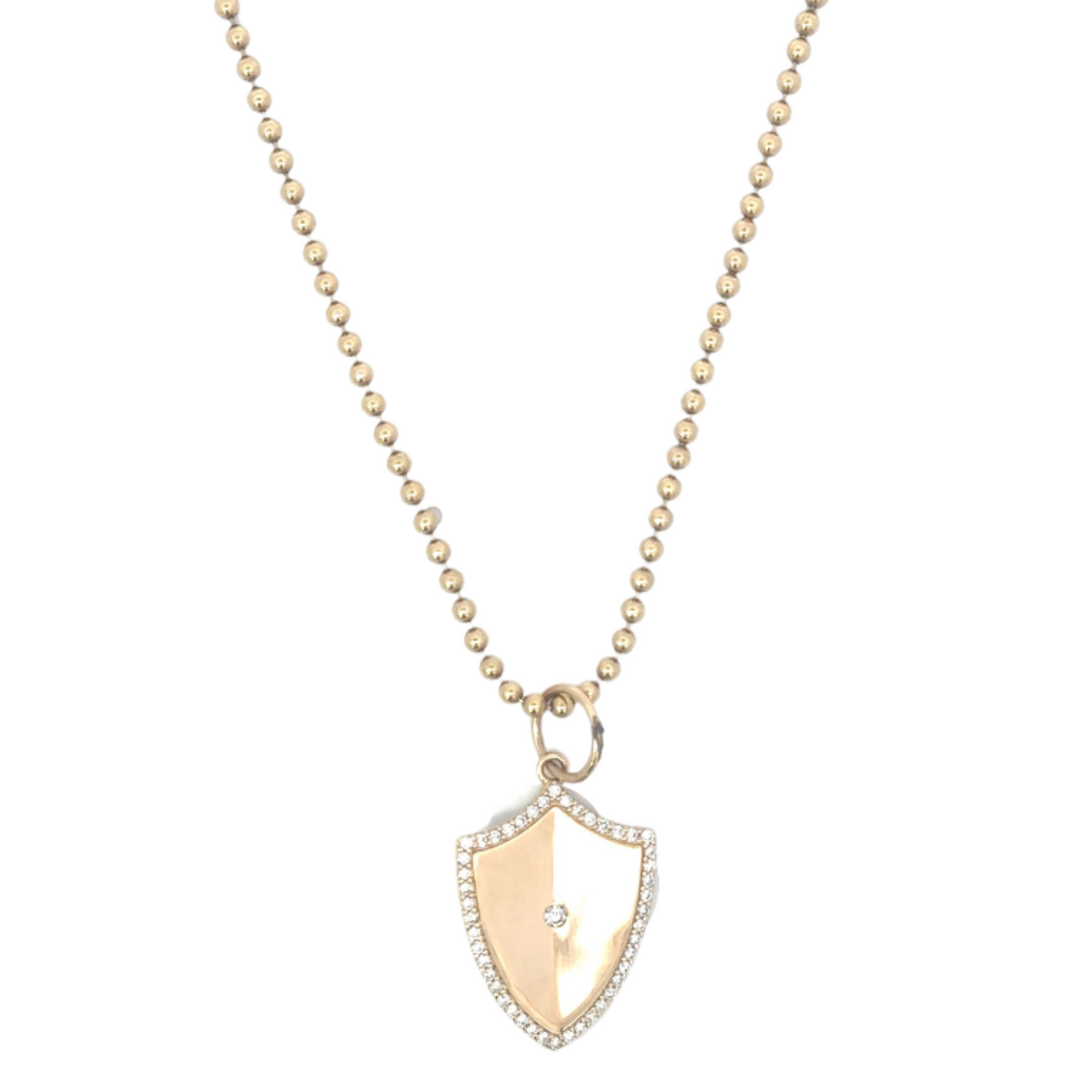 14k Bead Ball Chain Necklace