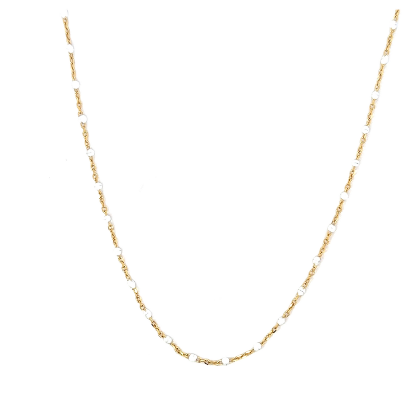 Vermeil and Enamel Ball Chain