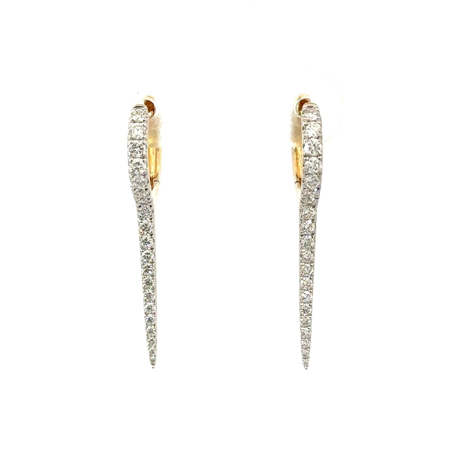 Medium Diamond Spike Huggie