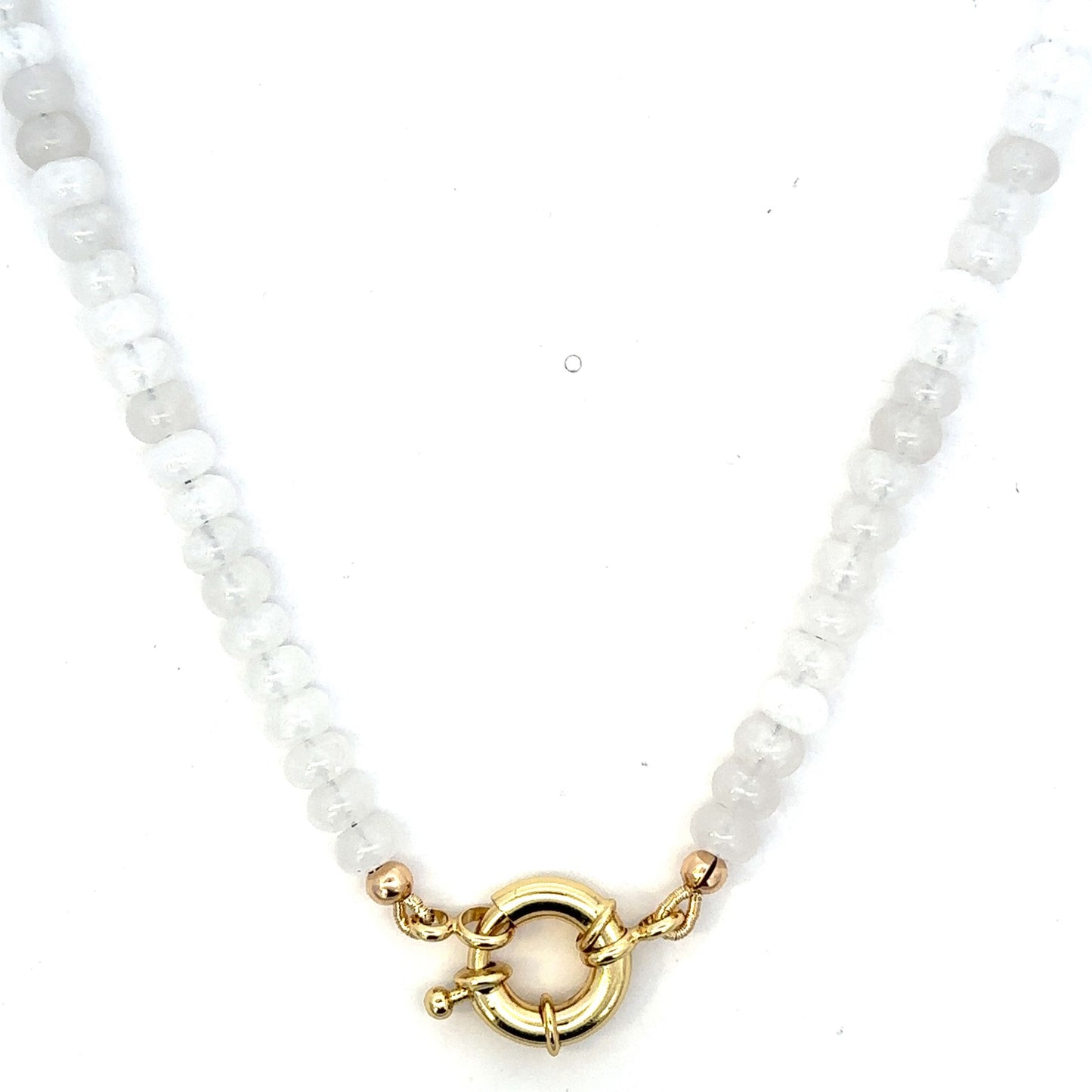 Colored Bead Necklace with Medium Mariner Clasp