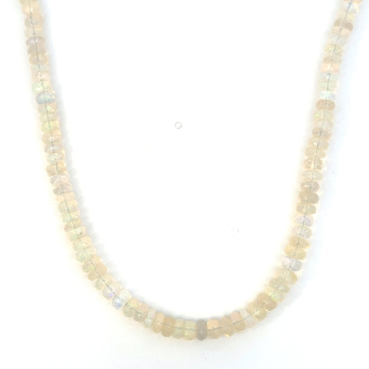 Graduated Faceted Opal Necklace