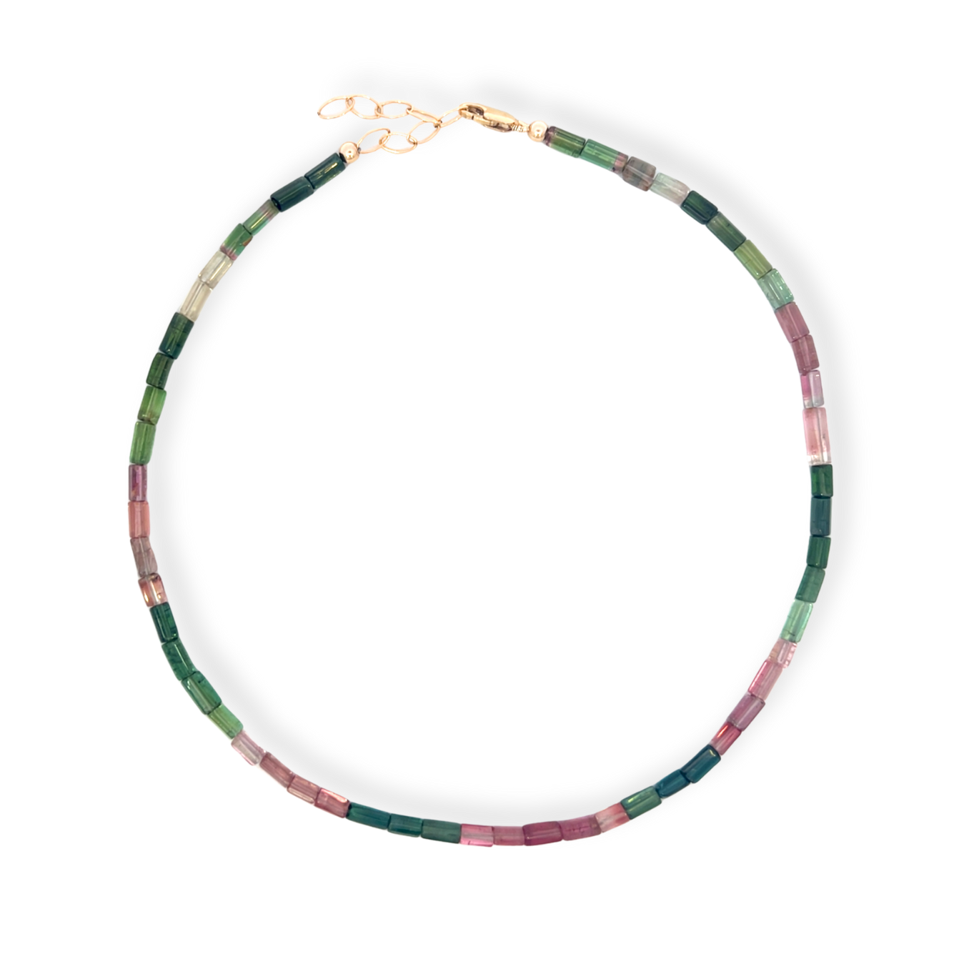 Pencil Cut Tourmaline Necklace