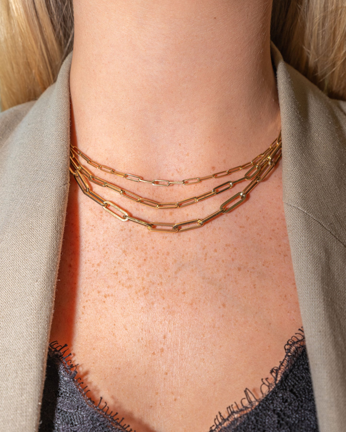 Paper Clip Chain Necklace