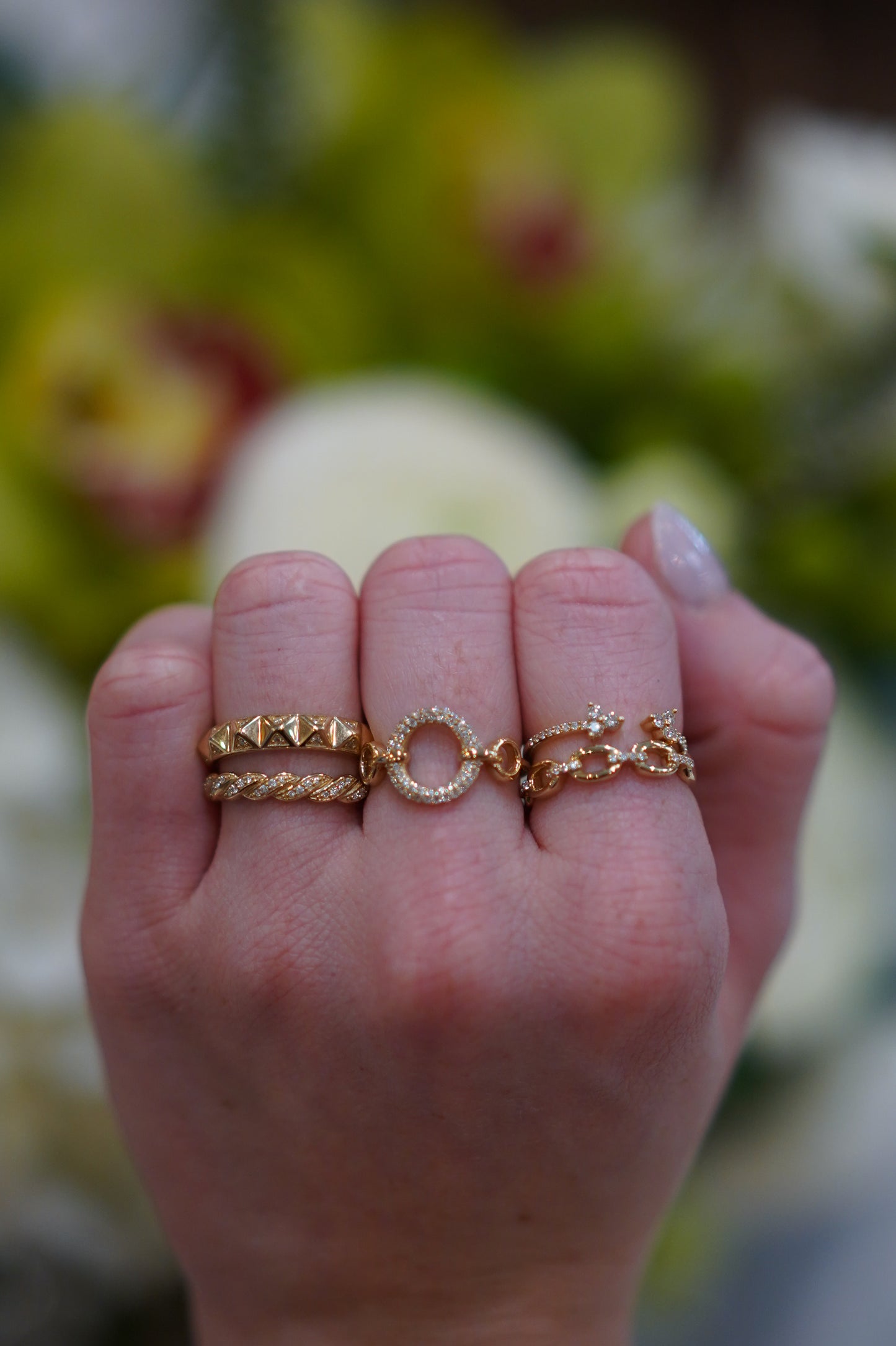 Twisted Pave Diamond Band