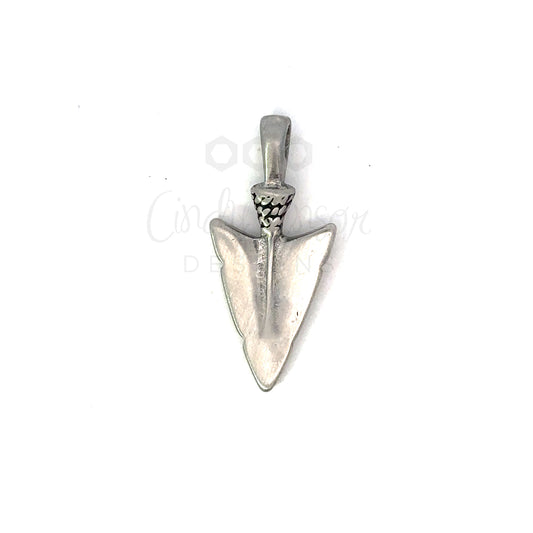 Men's Silver Arrowhead Pendant