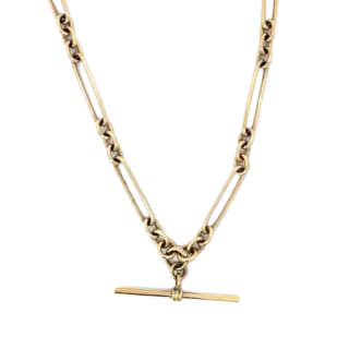 Yellow Gold Vintage Watch Fob Chain