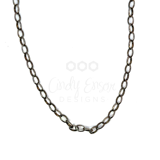 15” Sterling Silver Oval Chain