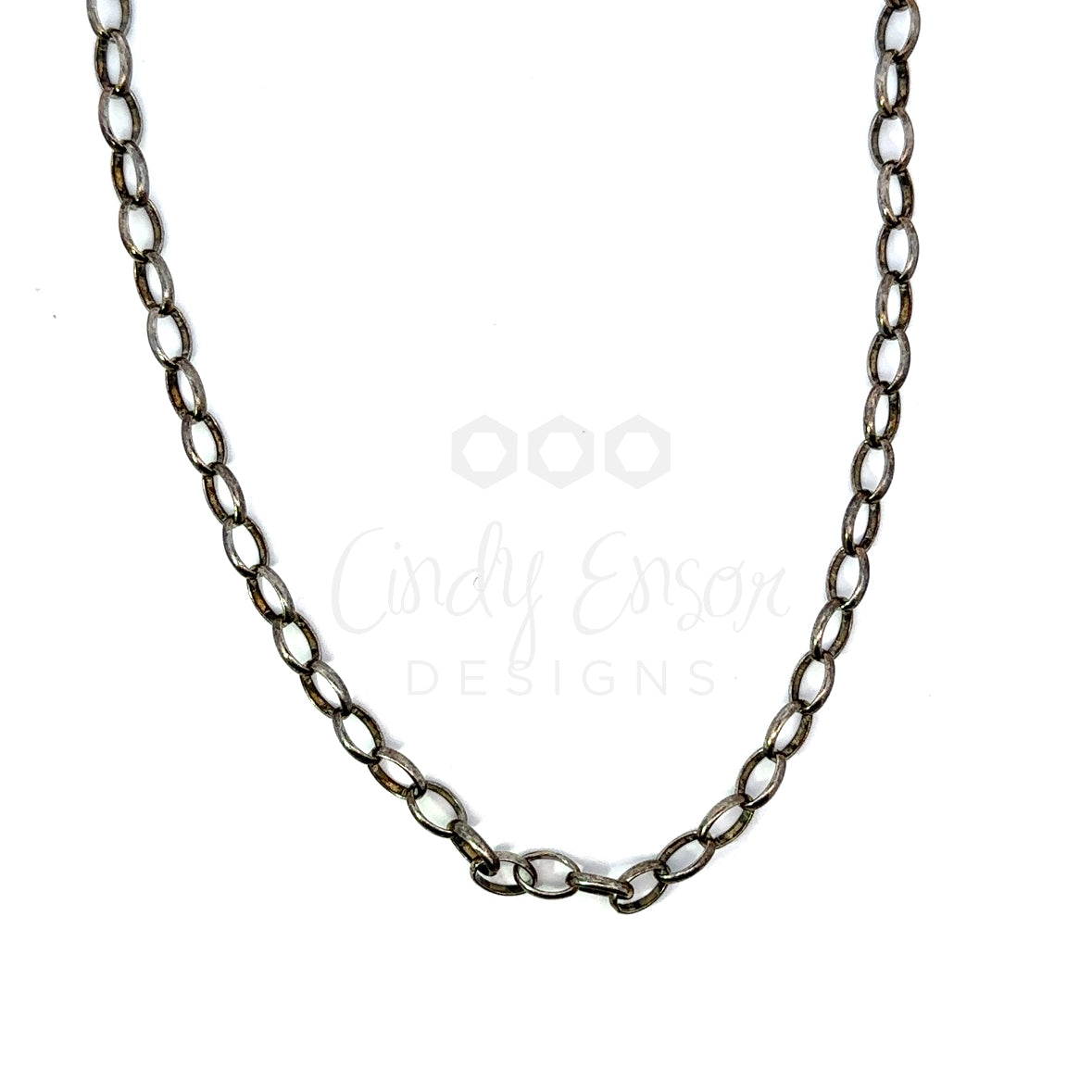 15” Sterling Silver Oval Chain