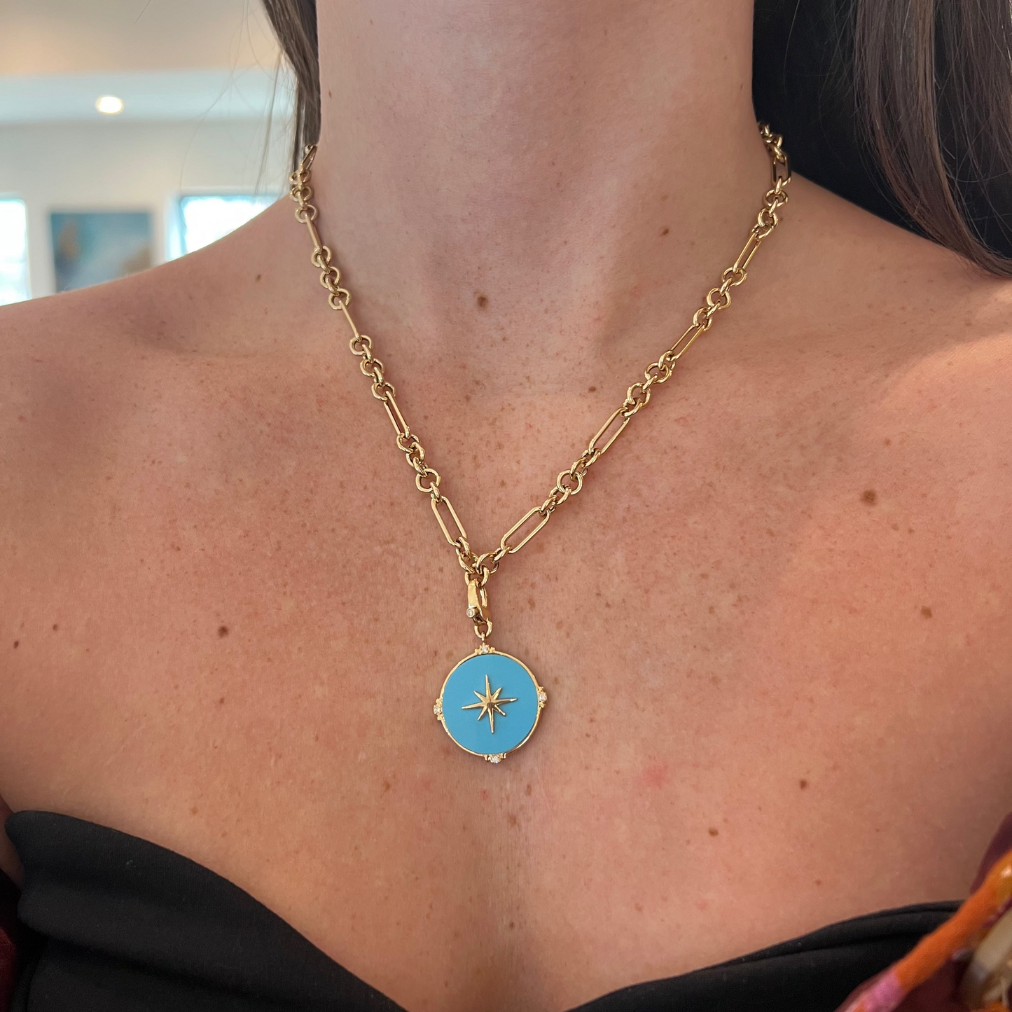 Short Link Large Vintage Paper Clip Chain