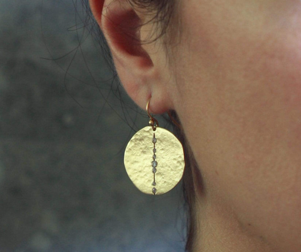 Julie Cohn Orbit Bronze Earring