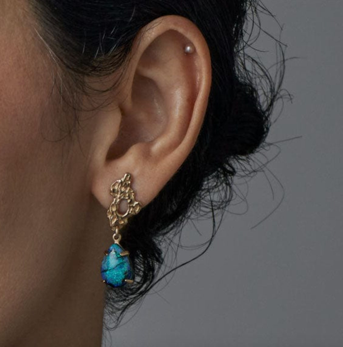 Julie Cohn Petite Reef Opal Teardrop Earring