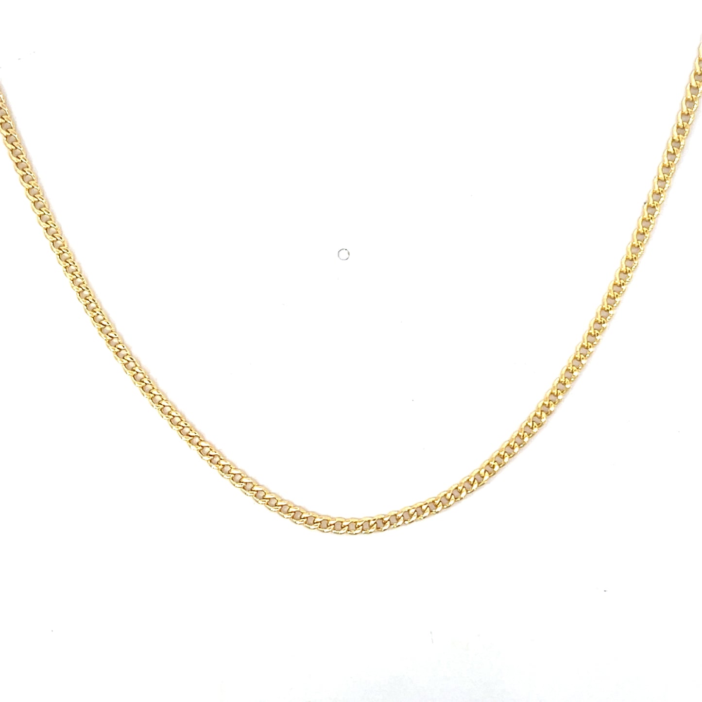 Yellow Gold 2.2mm Baby Cuban Chain