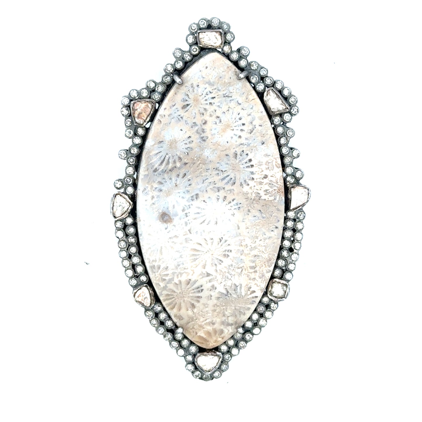 Fossilized Sand Dollar Bolo Tie