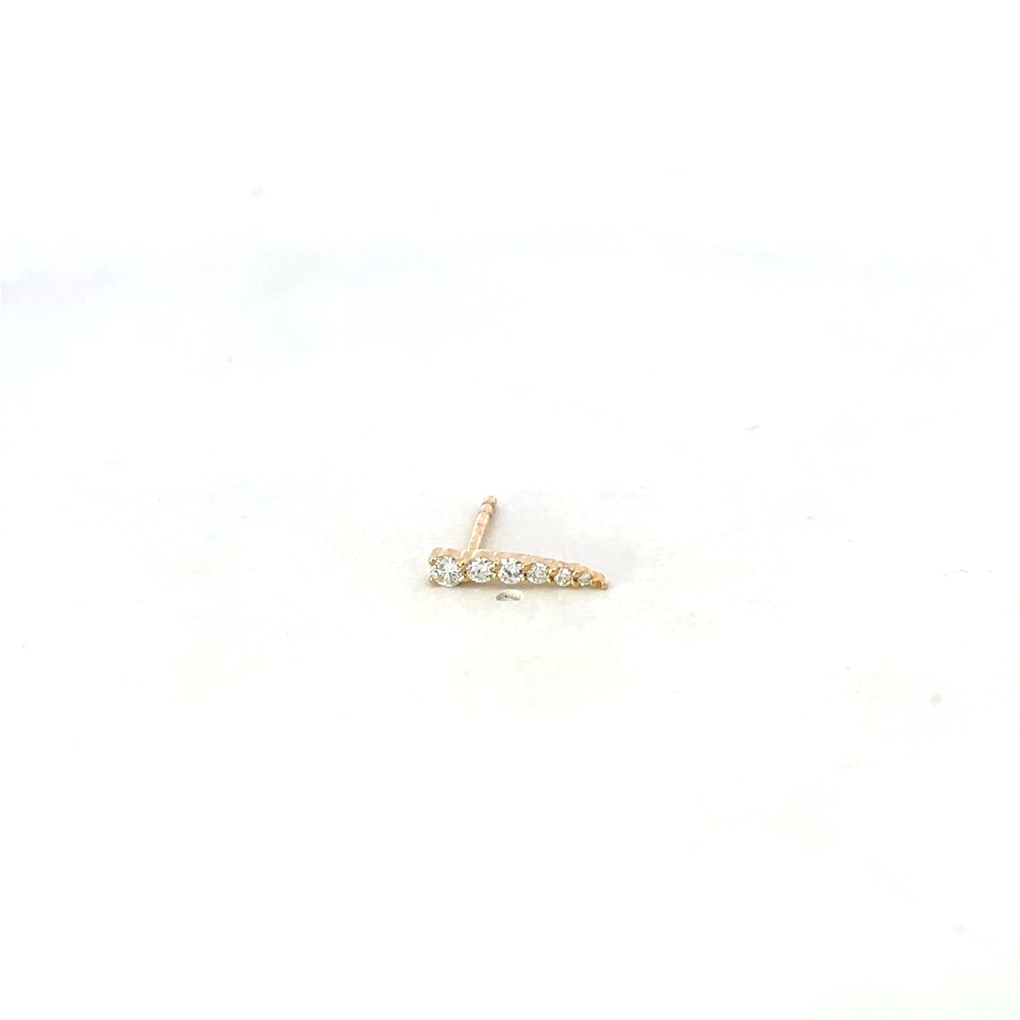 Single YG Tiny Diamond Spike Climber