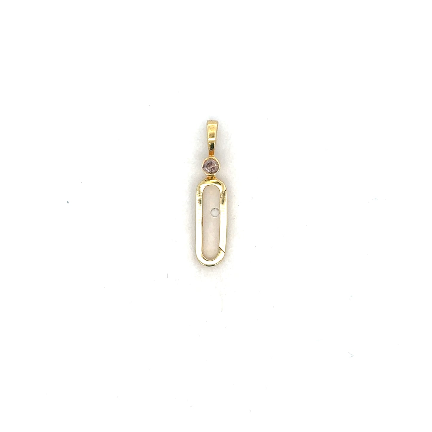 Gold Vermeil Bail Enhancer with Diamond