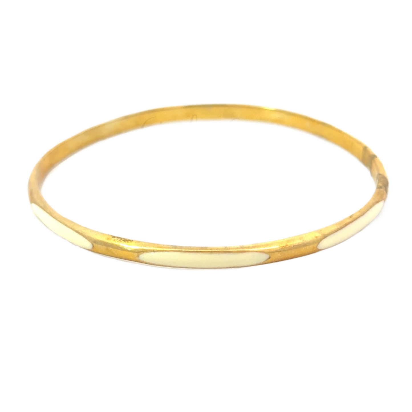 Vermeil Enamel Accent Bangle