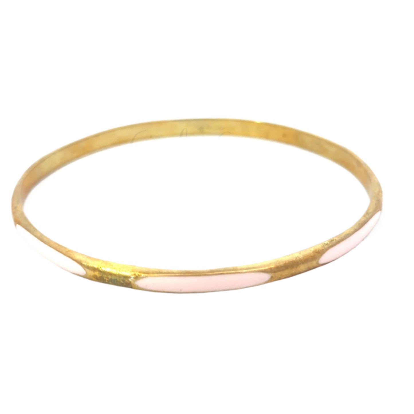 Vermeil Enamel Accent Bangle