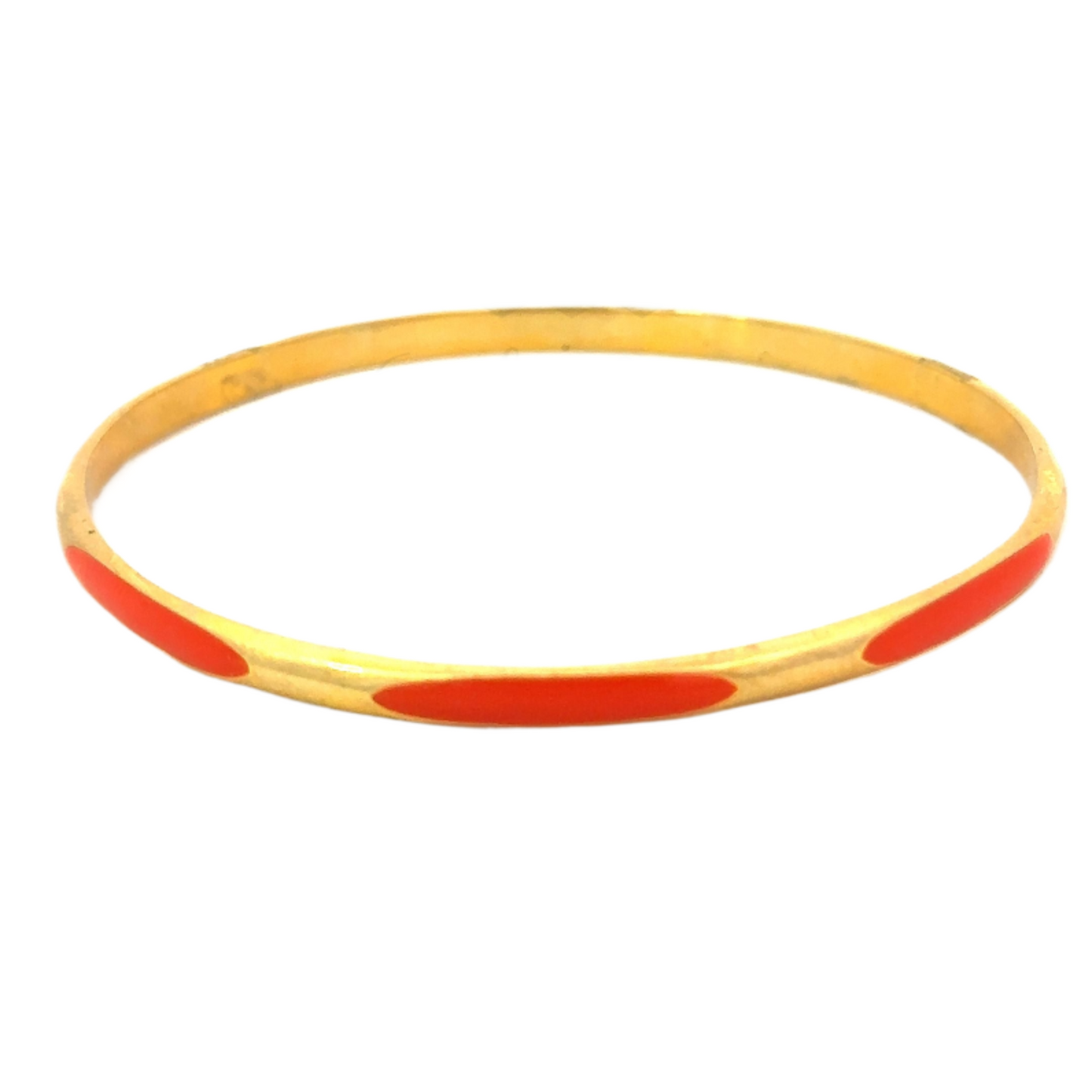 Vermeil Enamel Accent Bangle