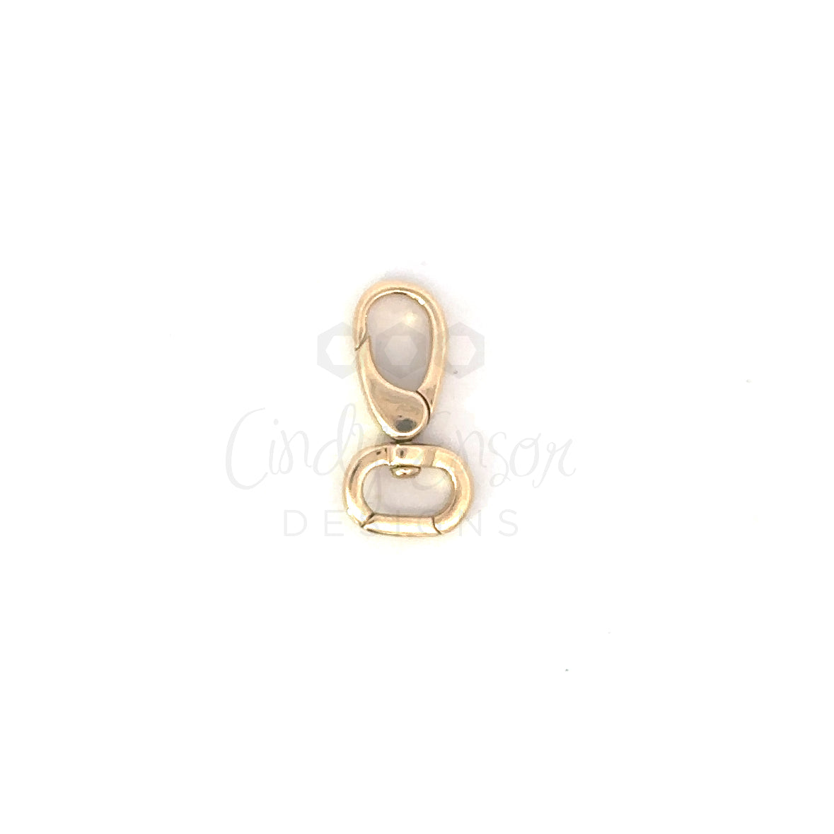 Yellow Gold Swivel Clip on Lobster Bail